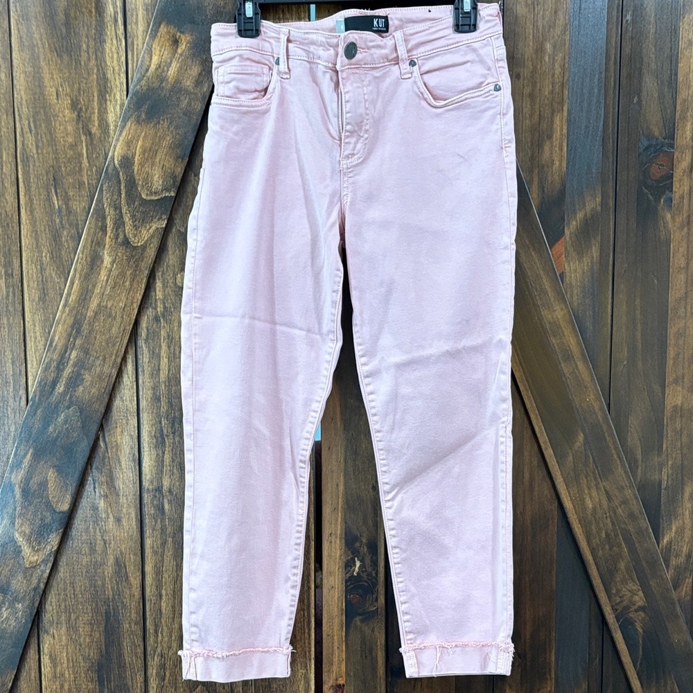 Kut from the Kloth Light Pink Ankle Jeans Size 8‎